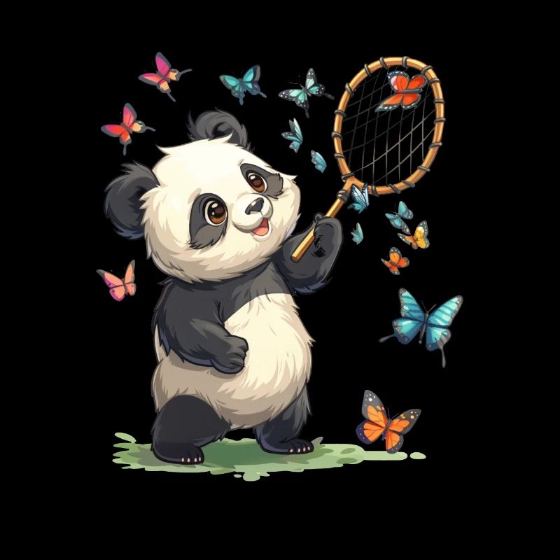 Panda Ours Papillons Panda géant japonais