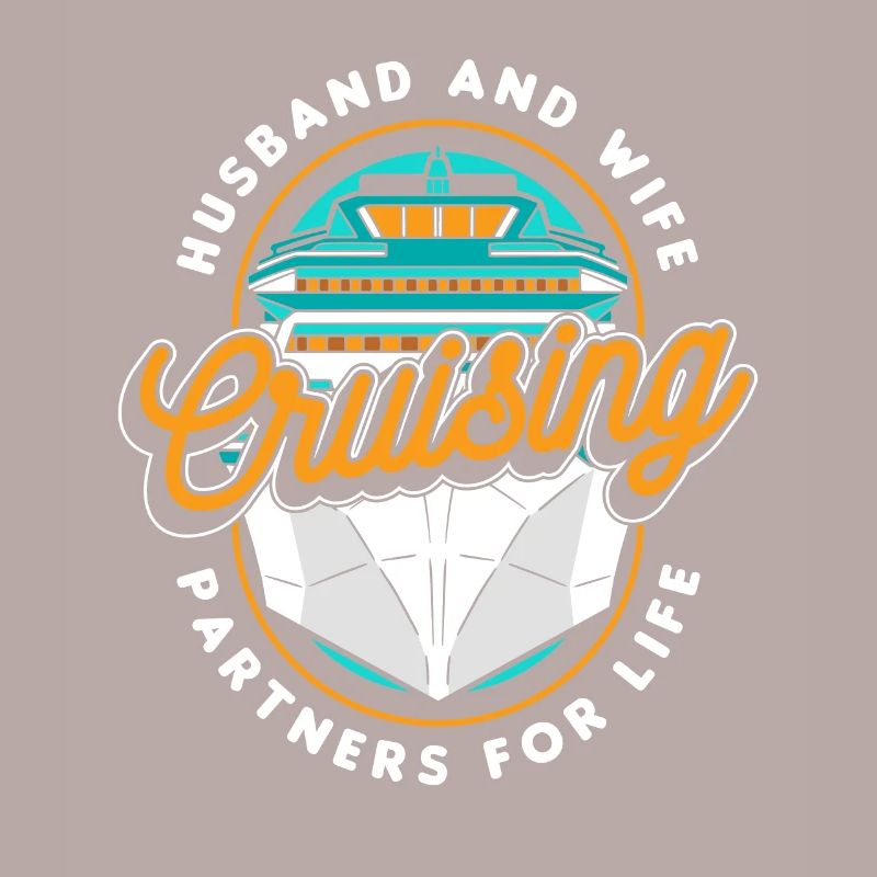 Ehemann und Ehefrau Crusing Partners For Life Cruise