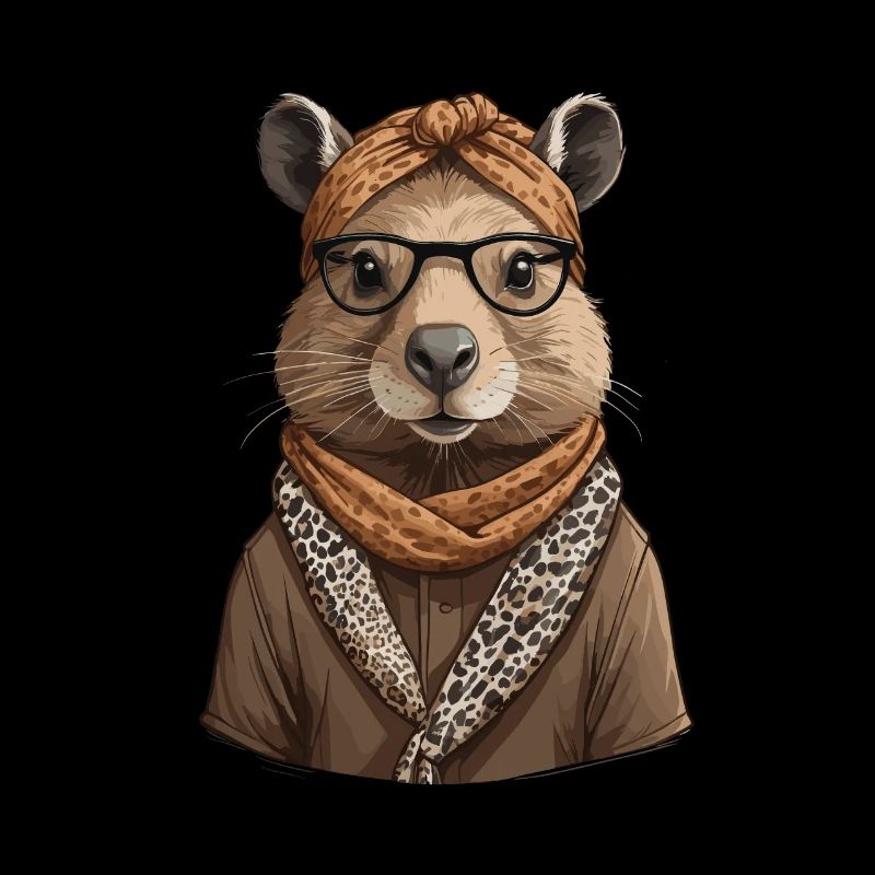 Drôle Capymama Capybara Mère Design