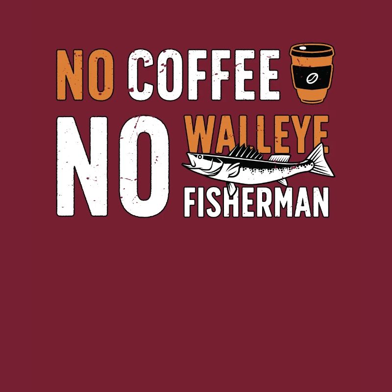 Pêcheur de doré Pas de café Pas de canne à pêche Café