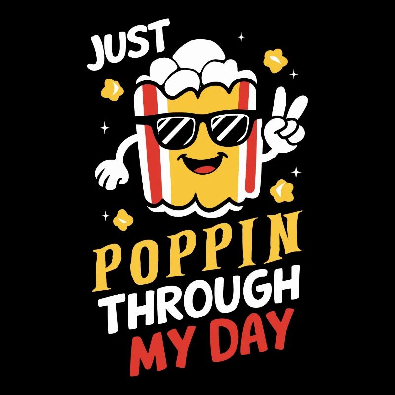 Dicton de pop-corn amusant, pop-corn en rafale