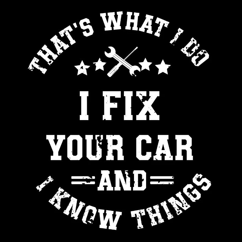 Car mechanic mechatronics technician screwdriver sayings