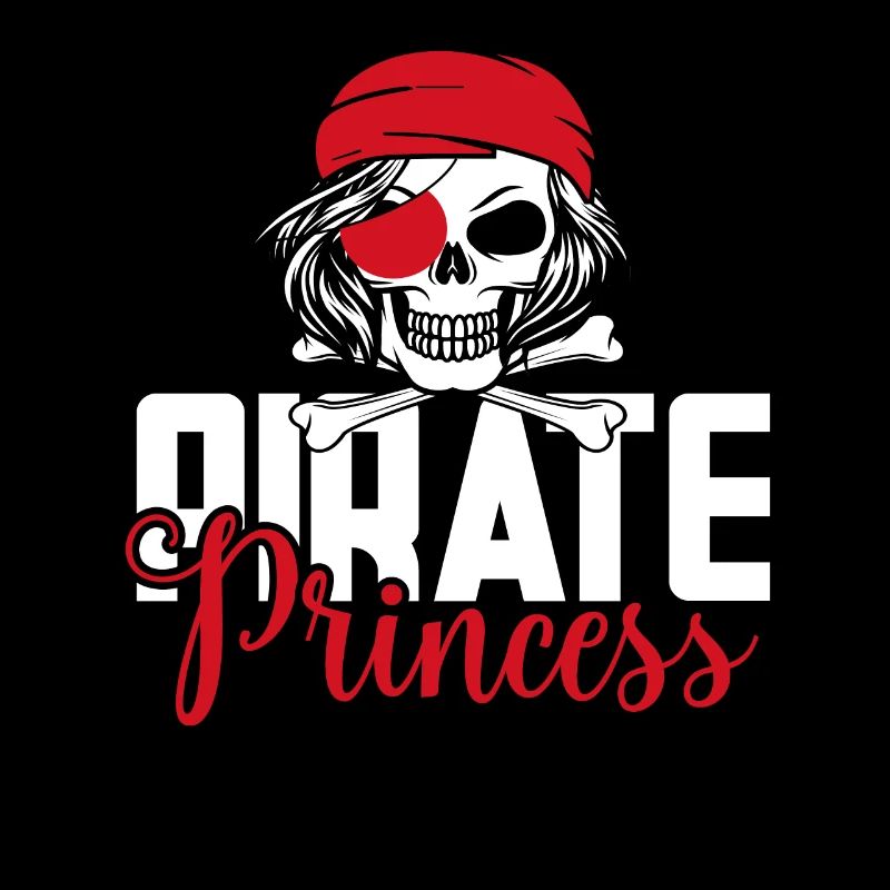 Pirate Princesse Pirate Crâne Croix Os