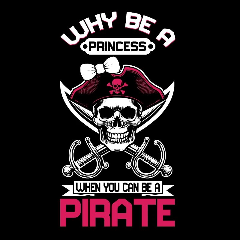 Pirate Princesse Pirate Crâne Croix Os