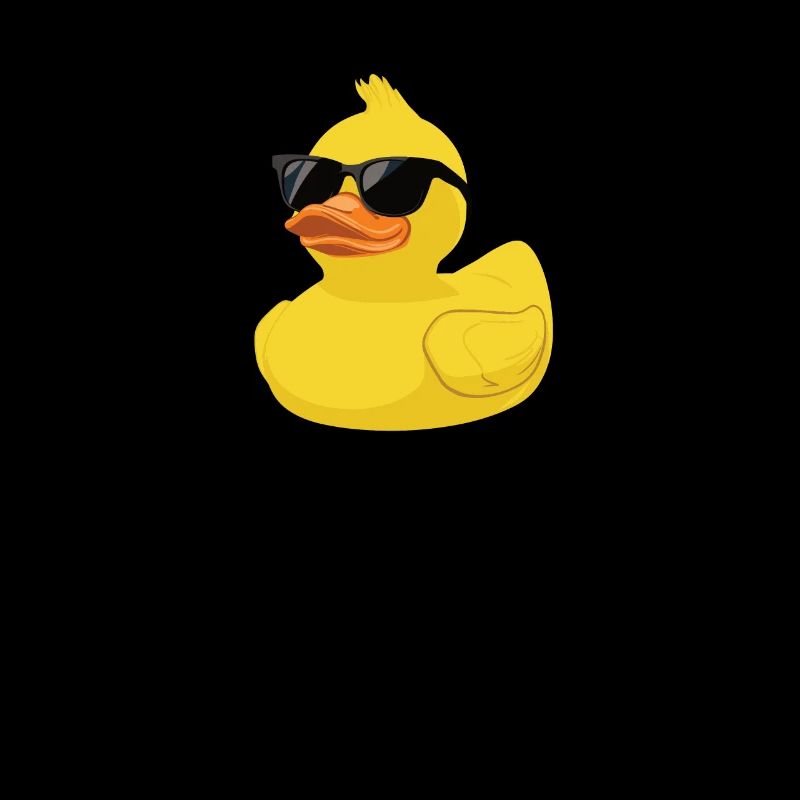 Rubber duck with sunglasses, Cool duck