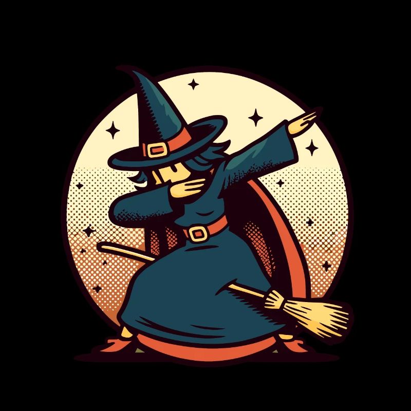 Dabbende Hexe Dabbing Hexen Design Halloween