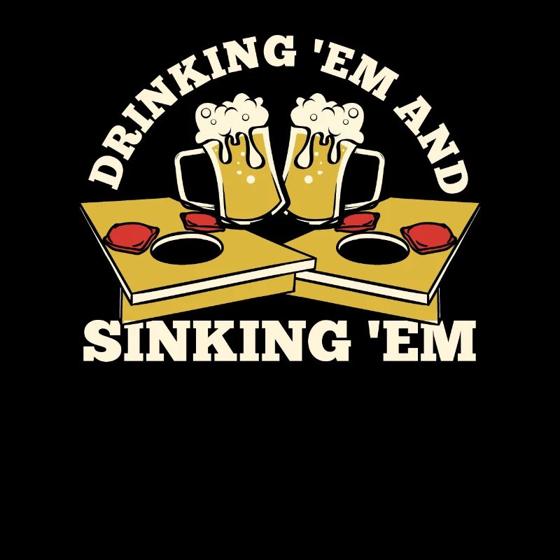 Drinking And Sinking Boards Bean Bag Game Cornhole