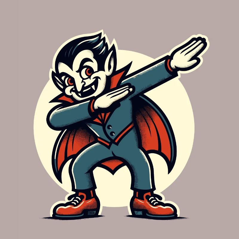Dabbing Vampire Funny Dabbing Design
