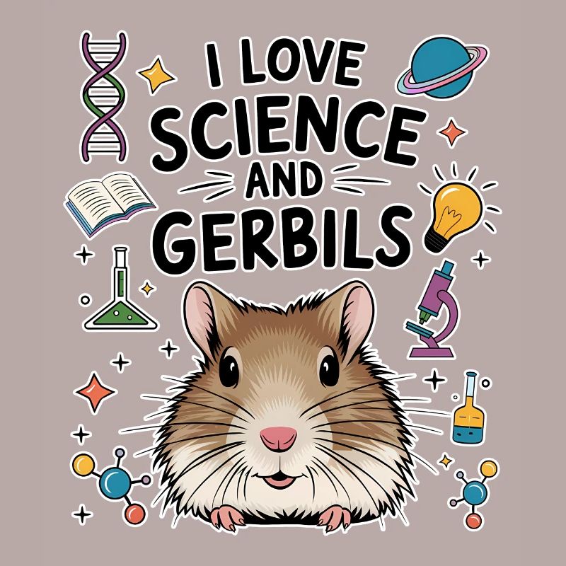 Gerbil Science Student Fun Gerbil Gift