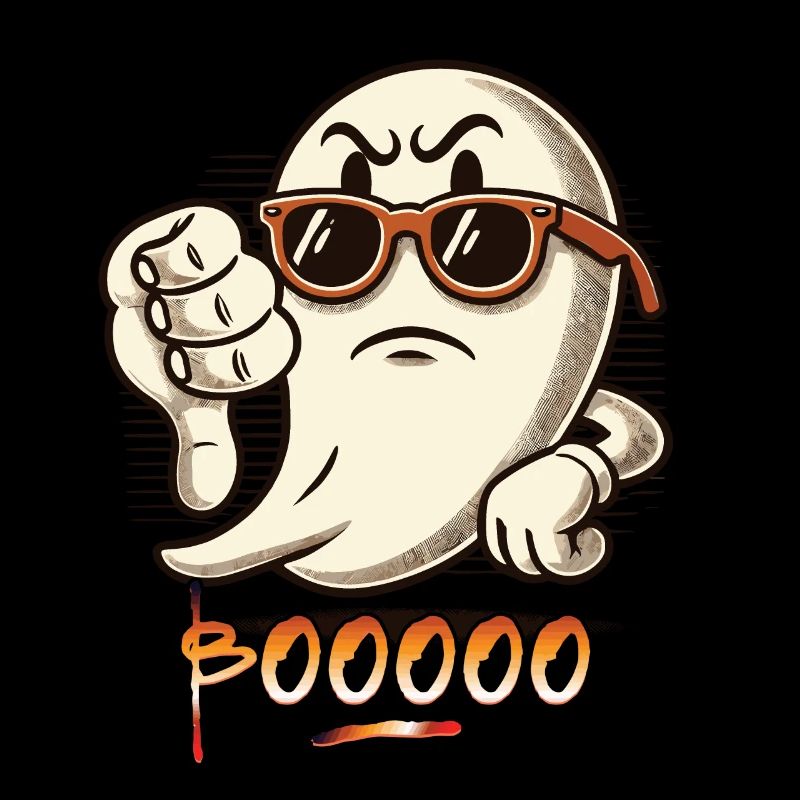 Booing Ghost Funny Ghost Design