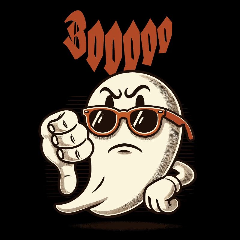 Booing Ghost Funny Ghost Design