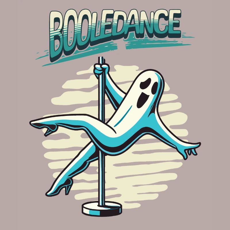 Funny Boolean Dance Saying Pole Dance Ghost