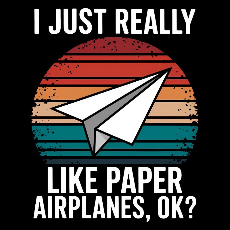 Papierflieger Spruch Witz Papierflugzeug Geschenk