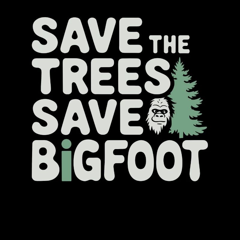 Bigfoot croyant Sasquatch Cryptide Créature de la forêt