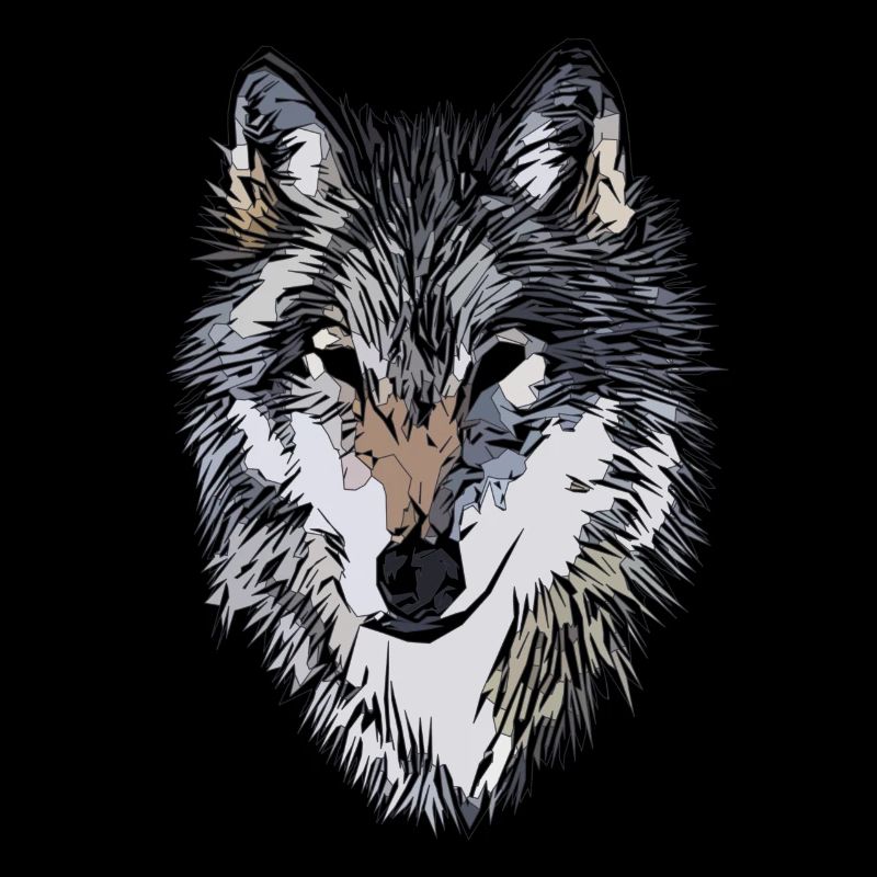 Conception graphique de visage de chien