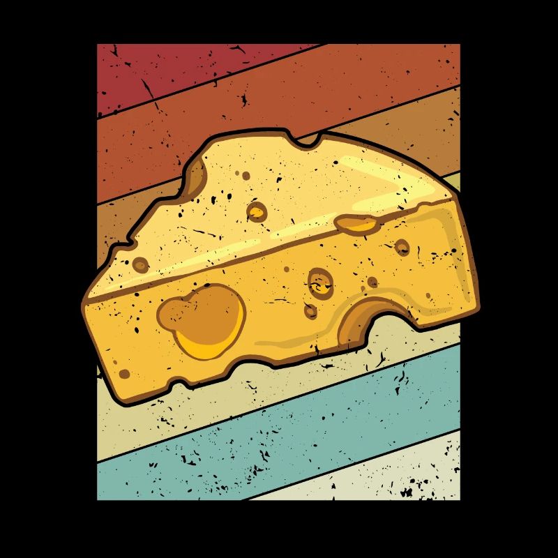 Retro Queso Cheesemonger Maker Lover Gouda Cheese