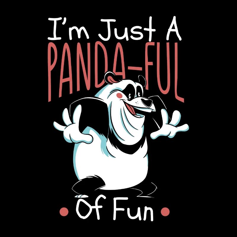 Ich bin nur ein Panda-voller lustiger Panda-Bären-Freund