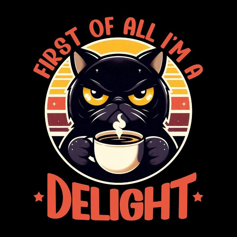 Au début, je suis un délice, un chat mécontent