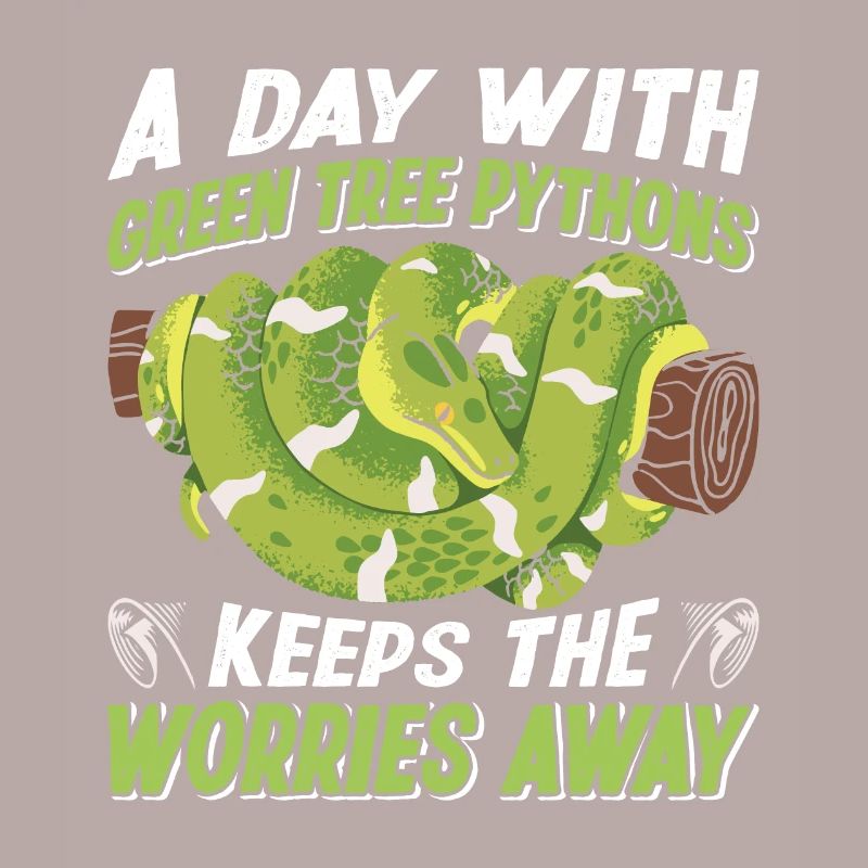 Python arborescent vert