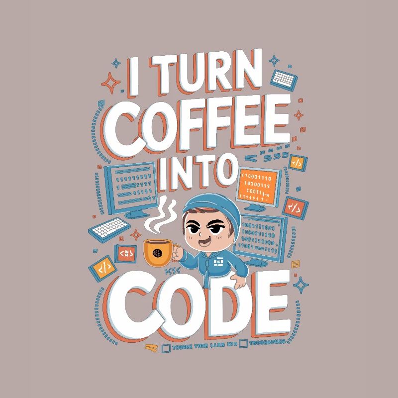 Coffee and Code – Fun Programmer Design