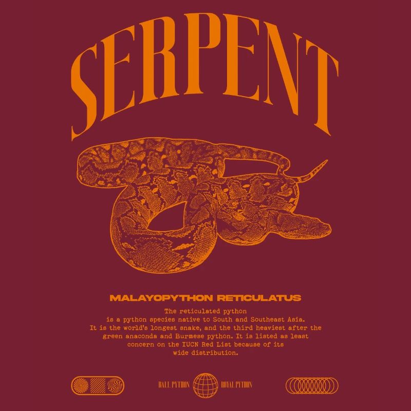 Reticulated Python Reptile Keeper Streetwear