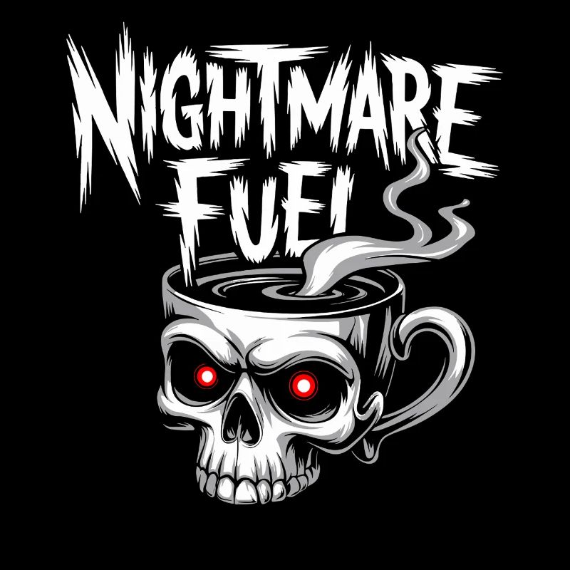 Nightmare Fuel Skeleton Mug Decaf Coffee Lover