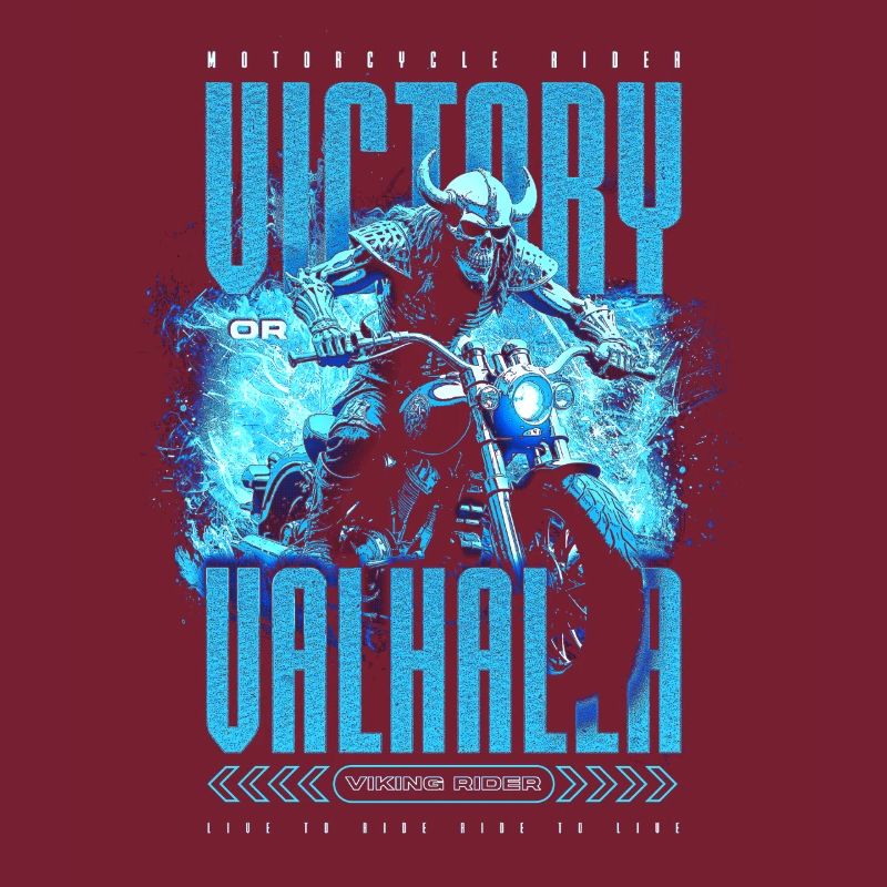 Motorrad Nordische Wikinger Sieg Oder Walhalla