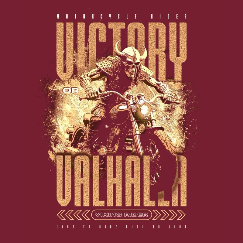 Motorrad Nordische Wikinger Sieg Oder Walhalla
