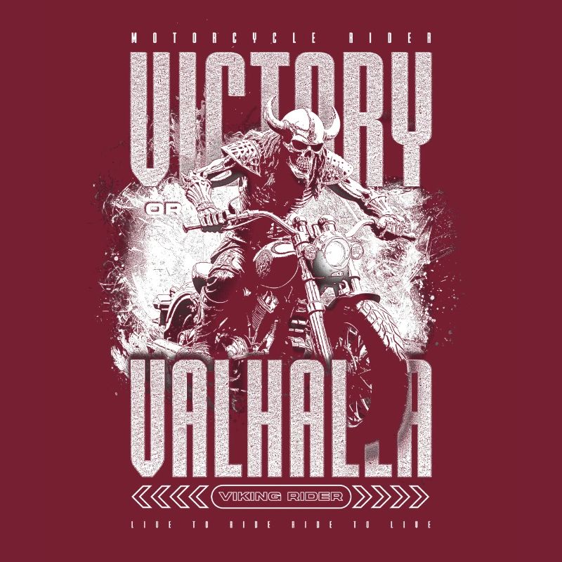 Motorrad Nordische Wikinger Sieg Oder Walhalla