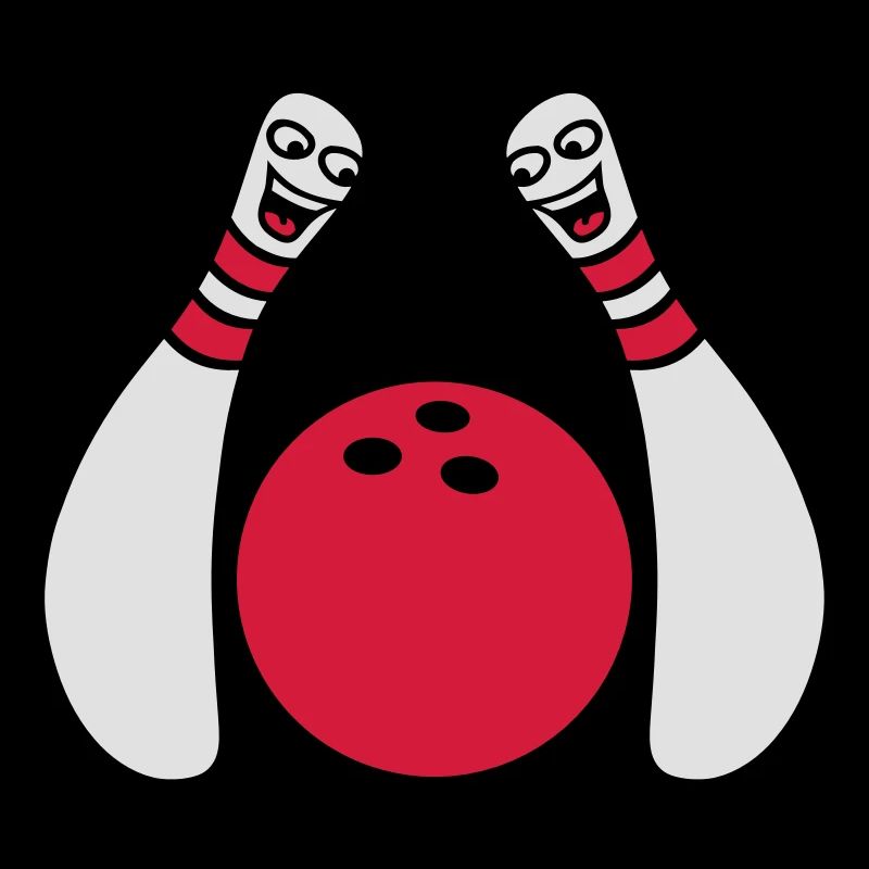 2 Cheeky Comic Bowling Pins