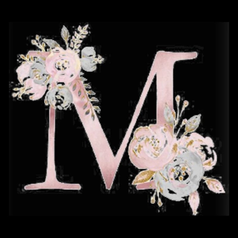 LETTRE M AVEC FLEURS