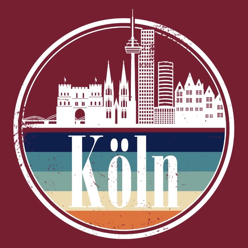 retro Kölner Skyline
