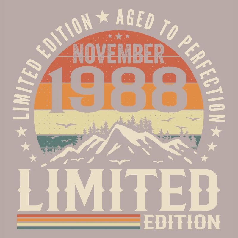 November 1988 Einzigartiger Retro-Geburtstag