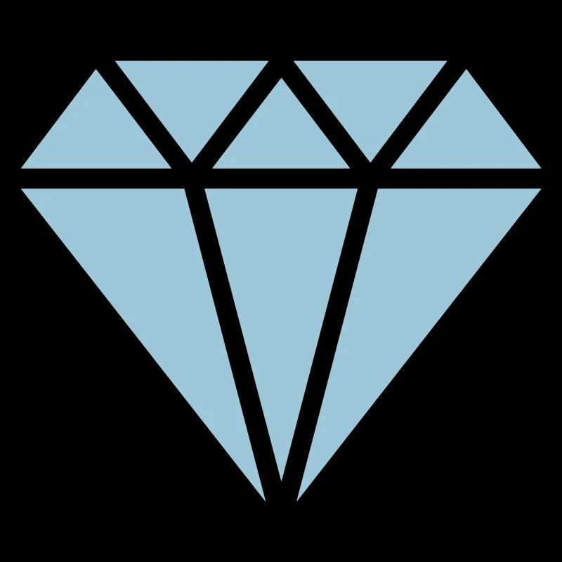 Diamond symbol, triangle, cubic, abstract, ever