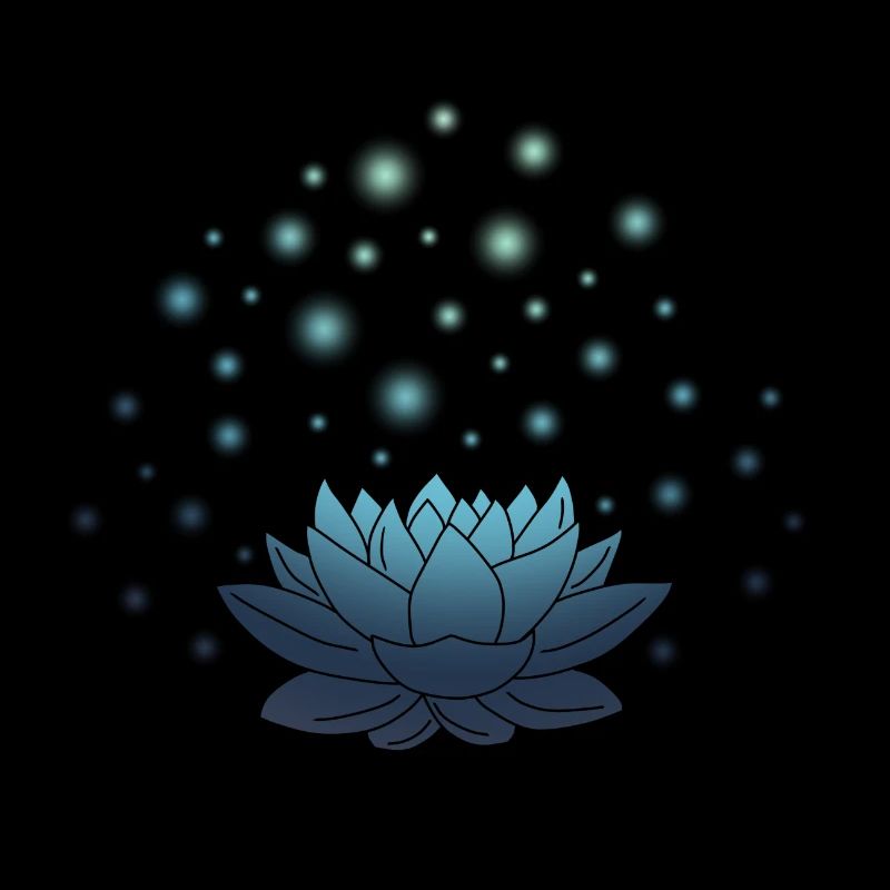 Magie de lotus (bleu)