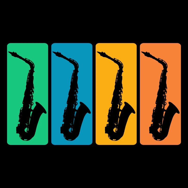 Collection de saxophones vintage