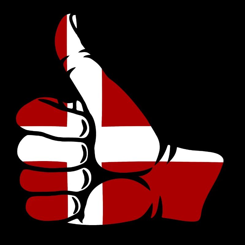 Denmark Flag All Right Symbol
