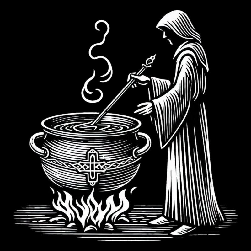 Druid - Cook Witch Soup - Medival - Monk - Wicca