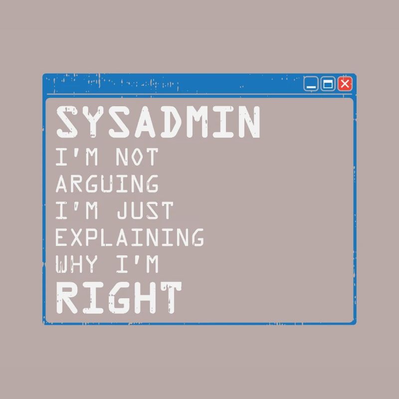 System Admin Administrator Computer Programmierer