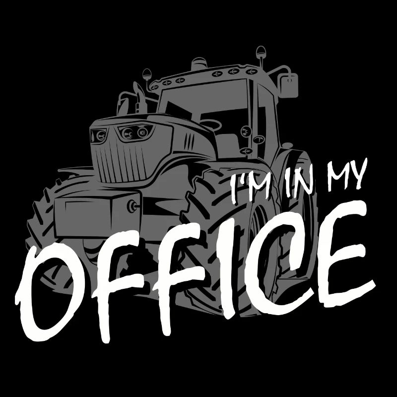 Tractor home office shirt funny gift farmer