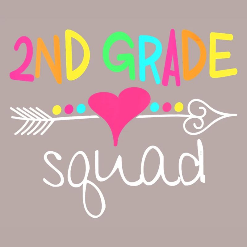 2Nd Grade Squad Second Teacher Student Team Back T