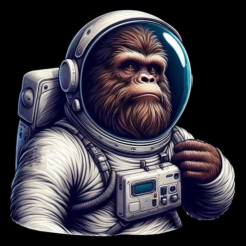 Astronaute gorille dans l’espace