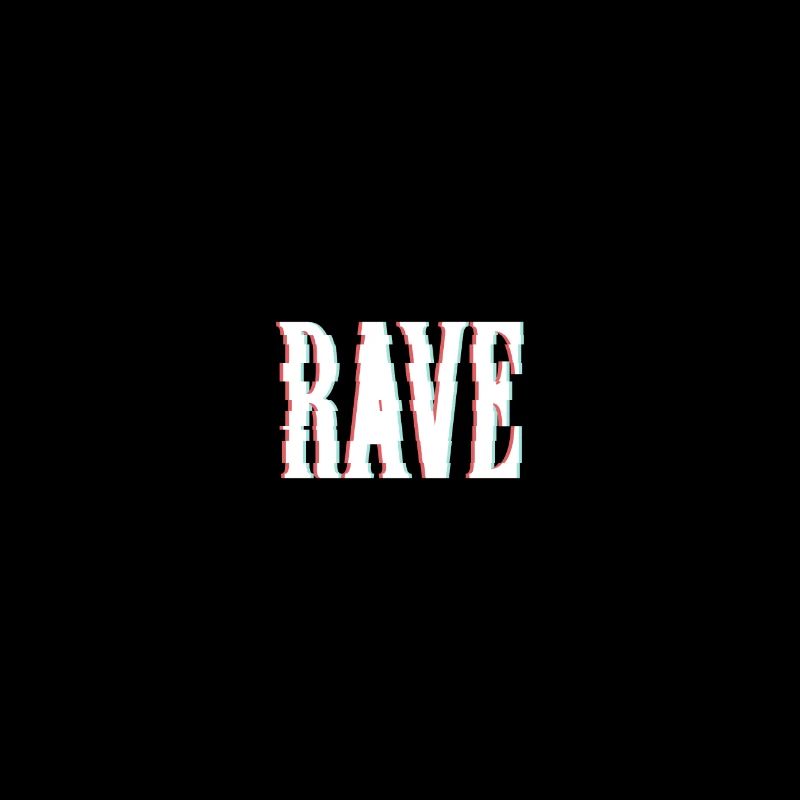 Rave electronic music. Distorted optics