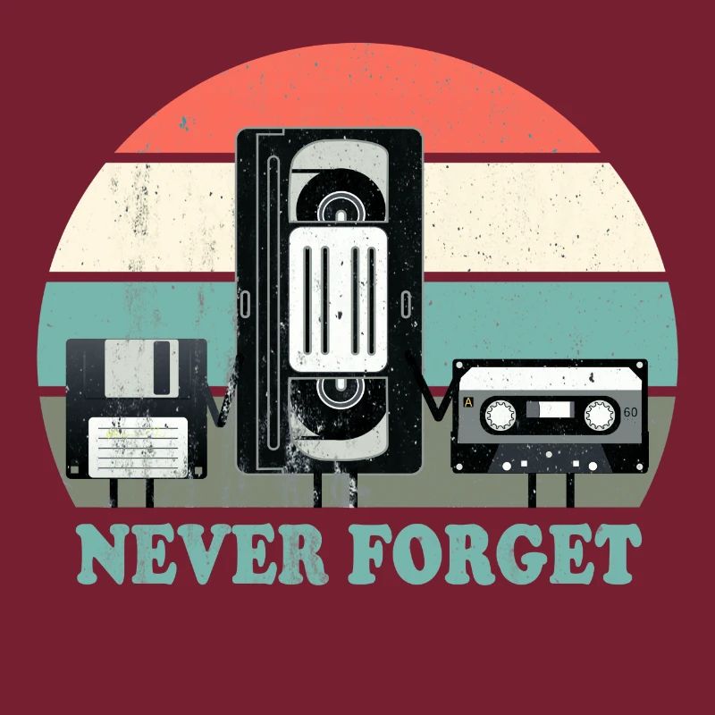 Never Forget-VHS, Cassette, Disquette Disc-Old School