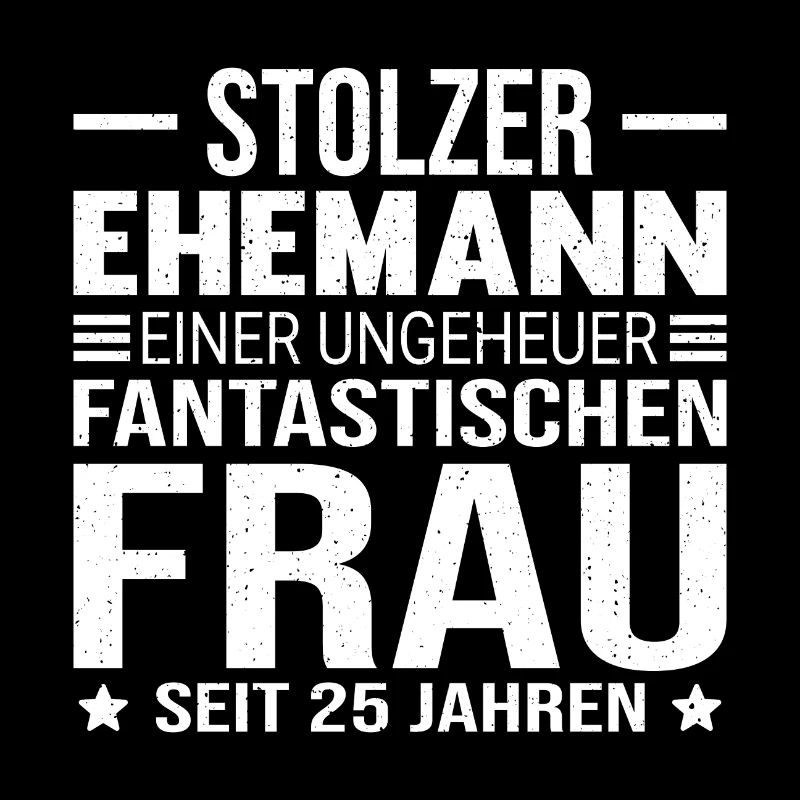 25 Hochzeitstag Silberhochzeit Geschenk Ehemann