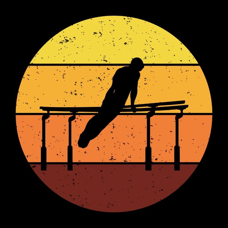 Kunstturnen Parallel bars Turner Vintage