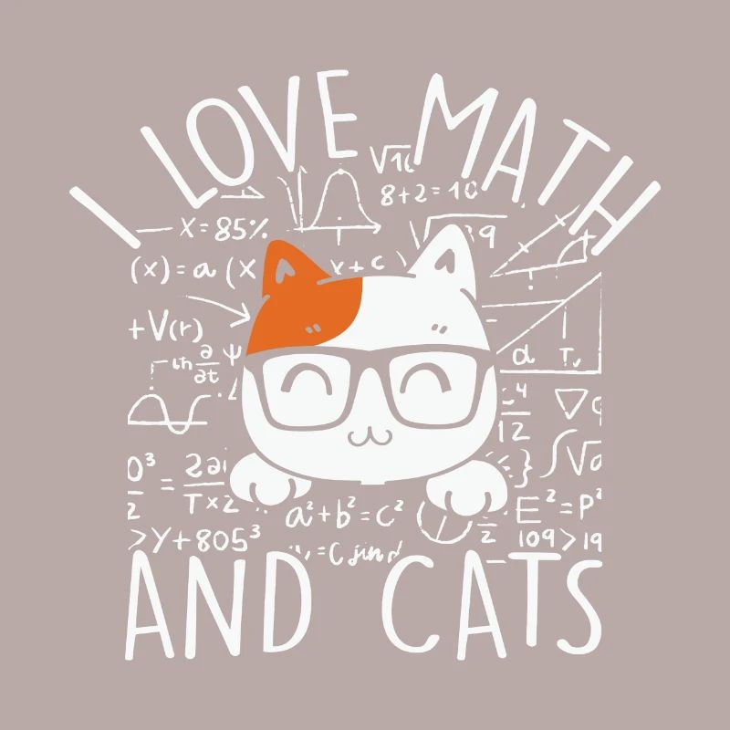 Math Citation Math Kitty Chat J’aime Math et chats