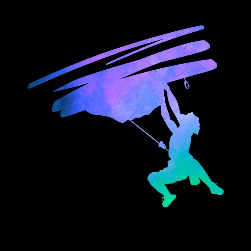 Silhouette sketchy climbing climber