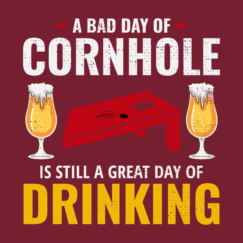 Cornhole Drinking Bean Bag Toss Outdoor Rasen Spiel