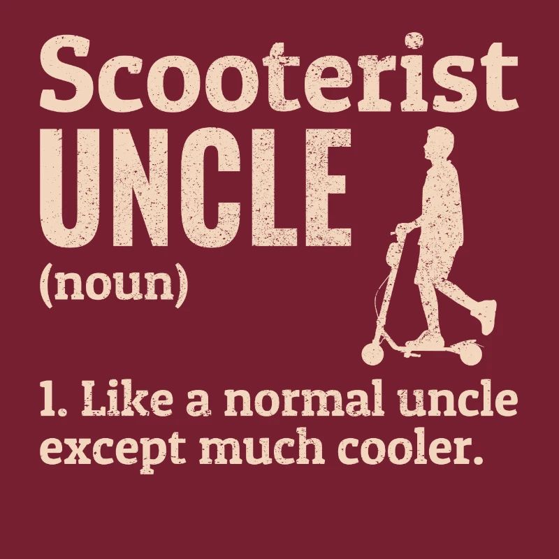 Electric Scooter Driver E-Scooter Scooterist Uncle